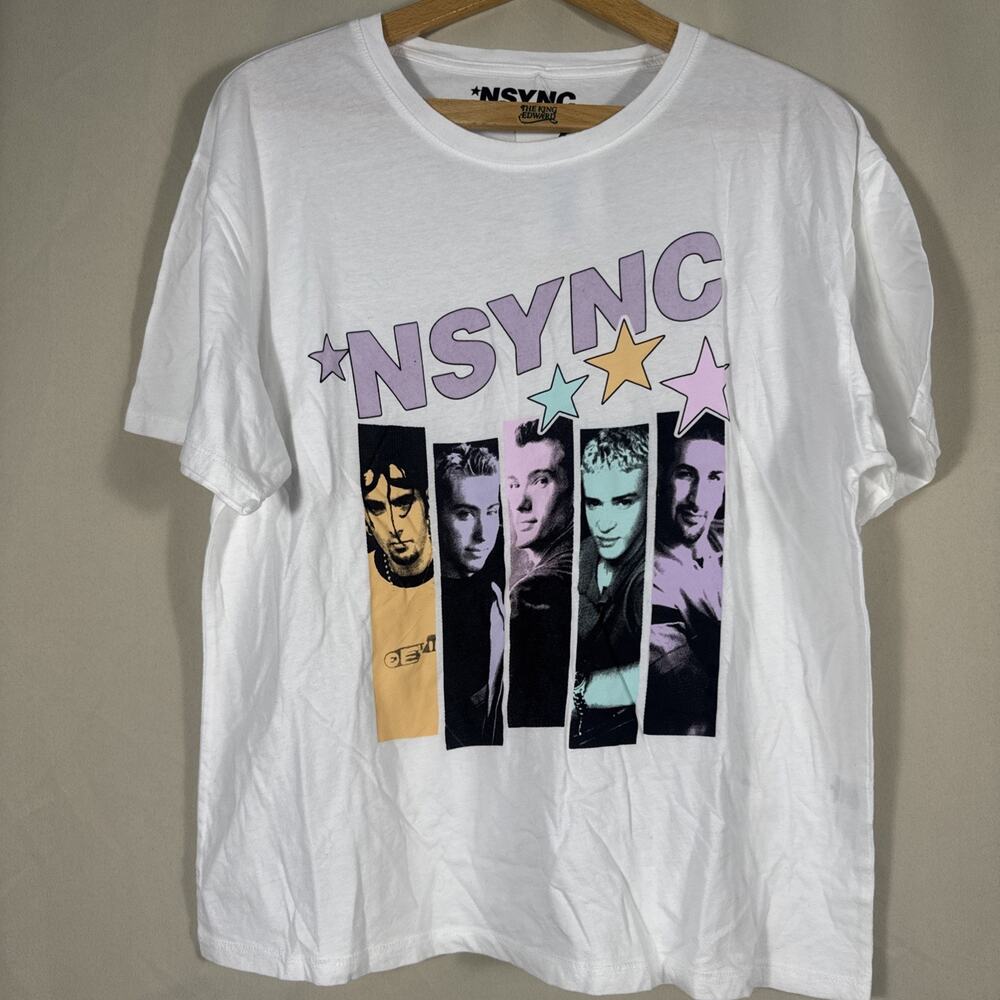 NSYNC T Shirt Womens M NWT Boy Band Graphic Tee Y2K 90s 2000s Pop Music